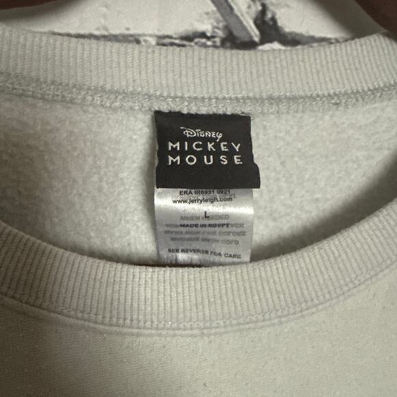 Disney Mickey Mouse The One And Only Sweatshirt Women’s Size Large Gray W/Green - Picture 3 of 6